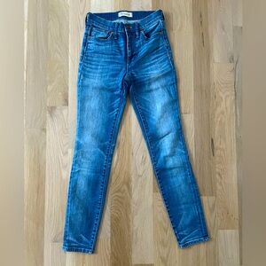 Madewell high riser skinny jeans